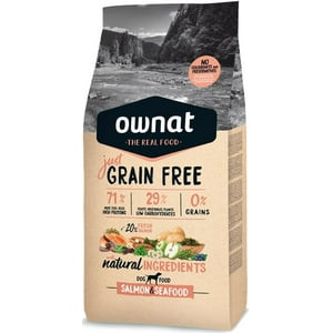 Ownat Just Perro - Alimento Para Perro Grain Free Salmon Y Mariscos 14 Kg