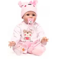 Genérico - Juguete Muñeca Realista 55Cm Pijama Rosado Infantil