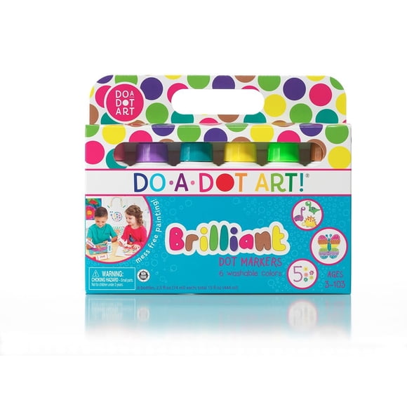 ¡Los rotuladores Paint Dot son arte! Brillant Colors, paquete de 6