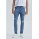 thumbnail image 1 of Jeans Hombre Skinny Roturas Azul, 1 of 5