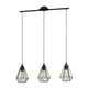 thumbnail image 1 of Lampara Colgante Tarbes Negro E27 3X60W Lineal, 1 of 6