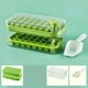 thumbnail image 5 of 1 Set Double Layer Ice Cube Trays, 64pcs Silicone Ice Cube Tray With Lid And Bin, Ice Cube Molds For Freezer, Easy Release & Save Space, 2 Trays,Scoop For Whiskey, Cocktail, 5 of 5