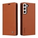thumbnail image 1 of Funda Billetera de Cuero para Samsung Galaxy S22 con Tarjetero y Soporte - Tapa Magnética Marrón, 1 of 6