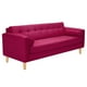 thumbnail image 2 of Sofa Retro 3cg Felpa 05 Burdeo, 2 of 6