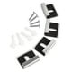 thumbnail image 2 of 4 Piezas Clips De Espejo De Acero Inoxidable Clips De Retención Pesados Para Montaje En Pared Negro Plata S, 2 of 5