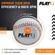 thumbnail image 3 of Pelota de entrenamiento de béisbol SHOP PLAY 9 Play9 Leather Spin, 3 of 7