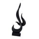 thumbnail image 5 of Escultura Abstracta Moderna, Estatua De Llama Para Mueble De TV, Estante, Color Negro, 5 of 5