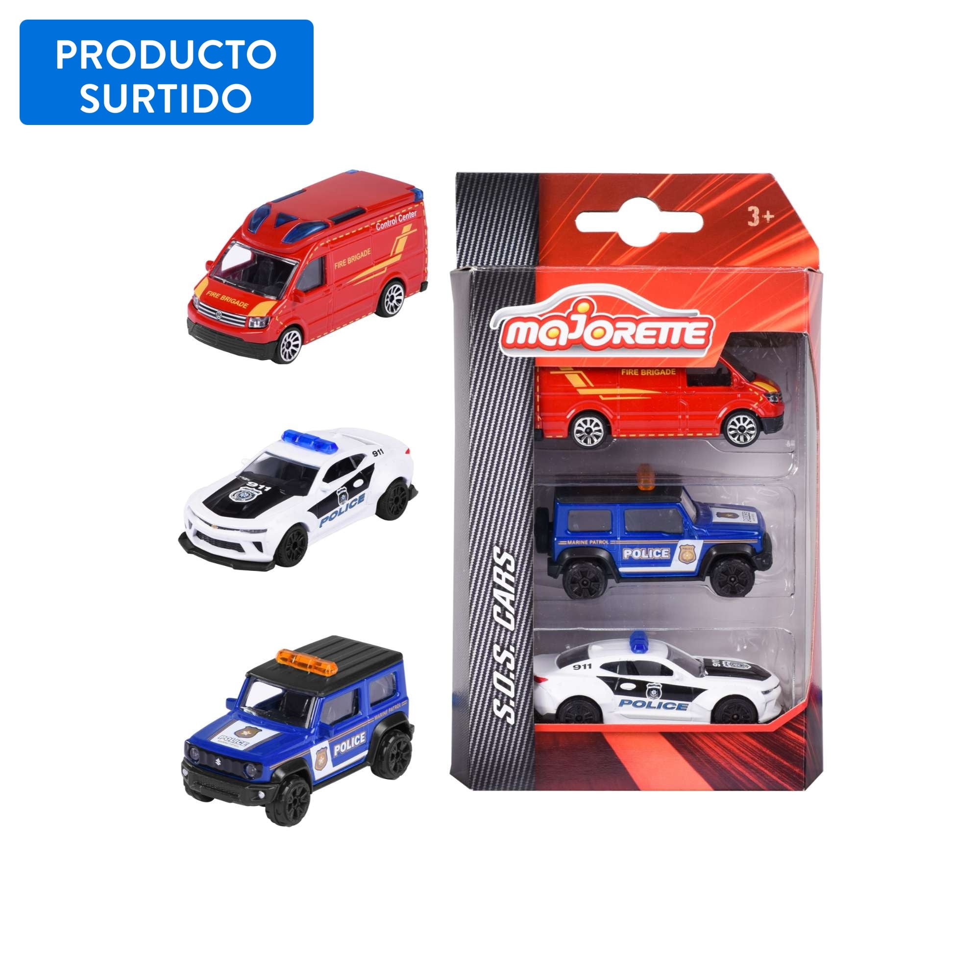 Vehículo Sos Cars - Majorette