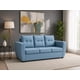 thumbnail image 1 of Sofa Alabama 3 cuerpos Tela Felpa azul, 1 of 4