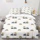thumbnail image 1 of Trucks Bulldozer Kids Quilt Duvet Cover Set Doona Cover Children3-Piece Bedding Set, 1 of 5