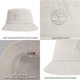 thumbnail image 3 of Sombrero de pescador Timberland de sarga de algodón blanco para hombre L/XL, 3 of 3