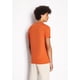 thumbnail image 3 of Camiseta Armani Exchange Basic Pima con cuello redondo para Hombre - Naranja, 3 of 5