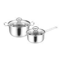 Magideal - Olla De Cocina, Para Leche Y Café, Mini Olla Para Sopa, Mango Resistente Al Calor, Olla Para Sopa De Acero Inoxidable, Olla Para Pasta Para Té,