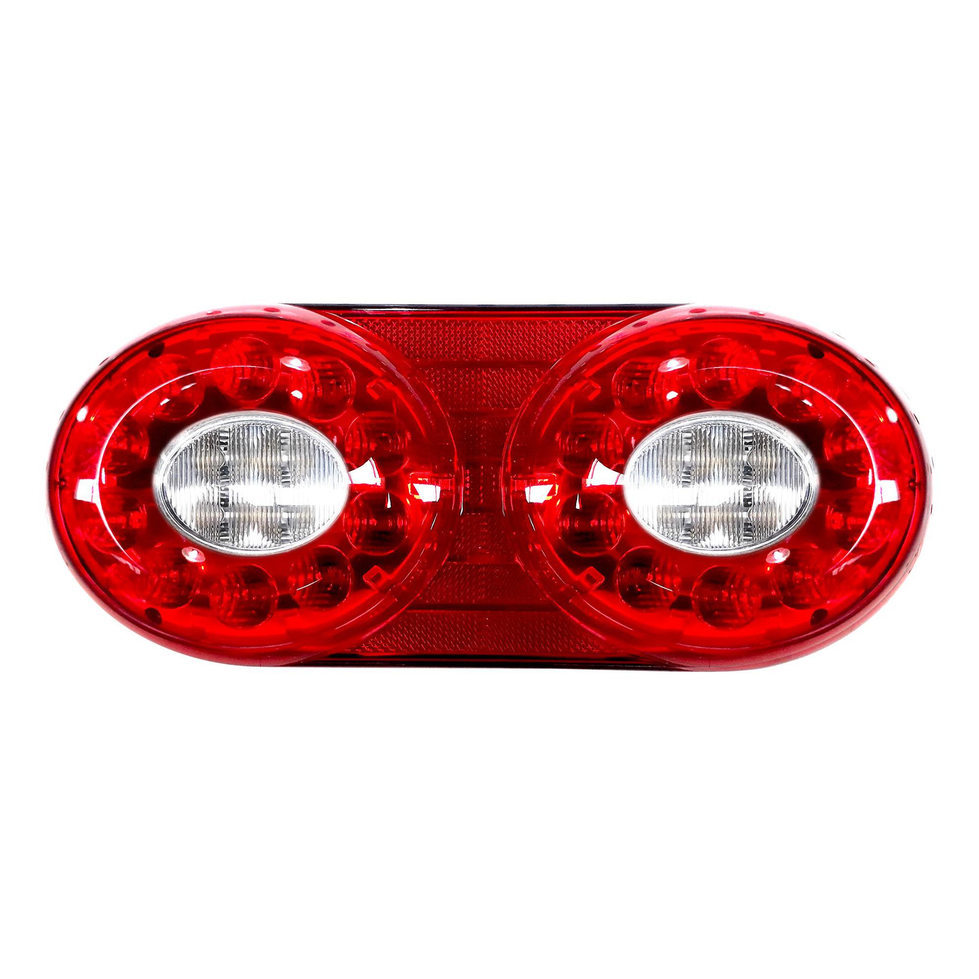 Randon - Foco Señalera Led Rojo/blanco 12 Y 24 Volts