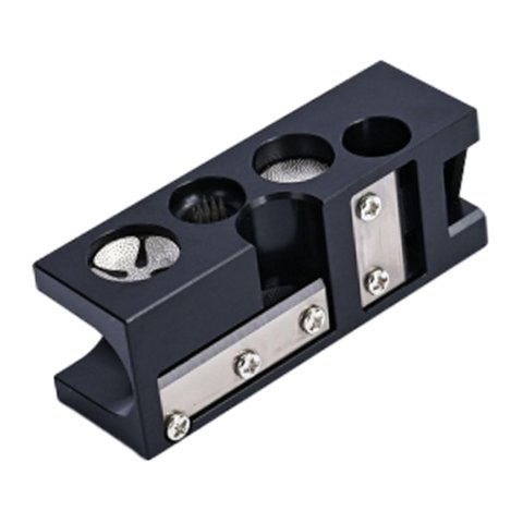 Magideal - Herramienta De Reparación De Punta Para Taco De Billar, Suministros De Billar, Moldeador De Tacos De Billar, Bruñidor Portátil Resistente, Herramienta Negro