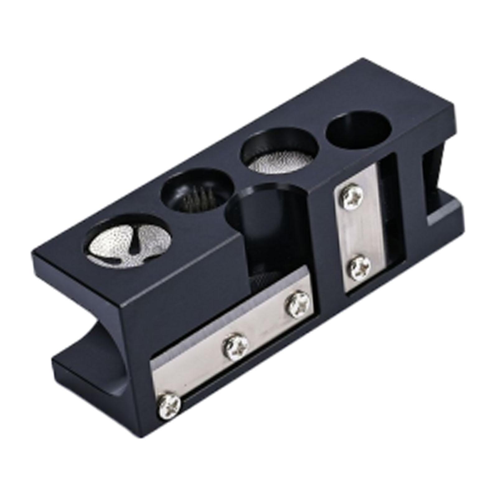 Magideal - Herramienta De Reparación De Punta Para Taco De Billar, Suministros De Billar, Moldeador De Tacos De Billar, Bruñidor Portátil Resistente, Herramienta Negro