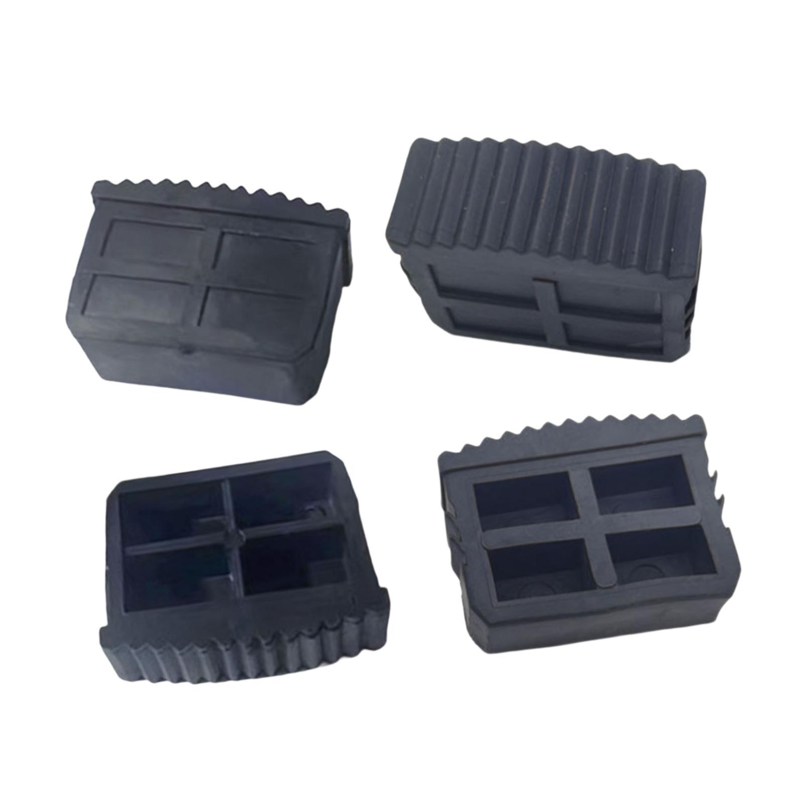 Magideal - 4 Almohadillas Para Pies De Escalera, Alfombrillas Antideslizantes Para Pies, Fáciles De Instalar, Accesorios Prácticos Para Escaleras, Reemplazan Las 6 Cm X 22 Cm