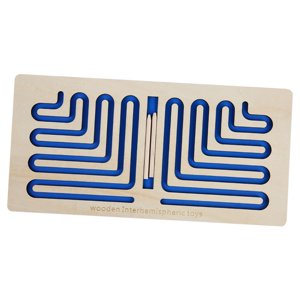 Magideal - Juguete De Habilidades Motoras Finas, Bolígrafo De Juguete, Tablero De Rompecabezas De Entrenamiento, Juguete Sensorial Para El Desarrollo Del Cerebro Azul