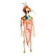 thumbnail image 3 of Figura Decorativa De Esqueleto De Halloween De 40 Cm Con Huesos Para Jardín, Cementerio, Césped, Color Naranja, 3 of 3