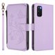 thumbnail image 2 of Funda Cartera Mariposa para [Samsung Galaxy S20] con Soporte y Cremallera Morado claro, 2 of 6