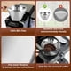 thumbnail image 3 of Filtros de café de cono reutilizable 304 filtro de café de acero inoxidable, cafetera de filtro, filtro de cono permanente de 2 piezas, 3 of 3