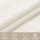 thumbnail image 3 of Cortina de ducha de tela pequeña de 36 x 72 pulgadas, color blanco, tamaño medio, estrecha, de algodón y lino, con borlas, para una decoración de baño rústica moderna y elegante., 3 of 5