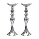 thumbnail image 5 of 2xPortavelas De Metal De Soporte Largo Candelero Florero Plata-M, 5 of 5