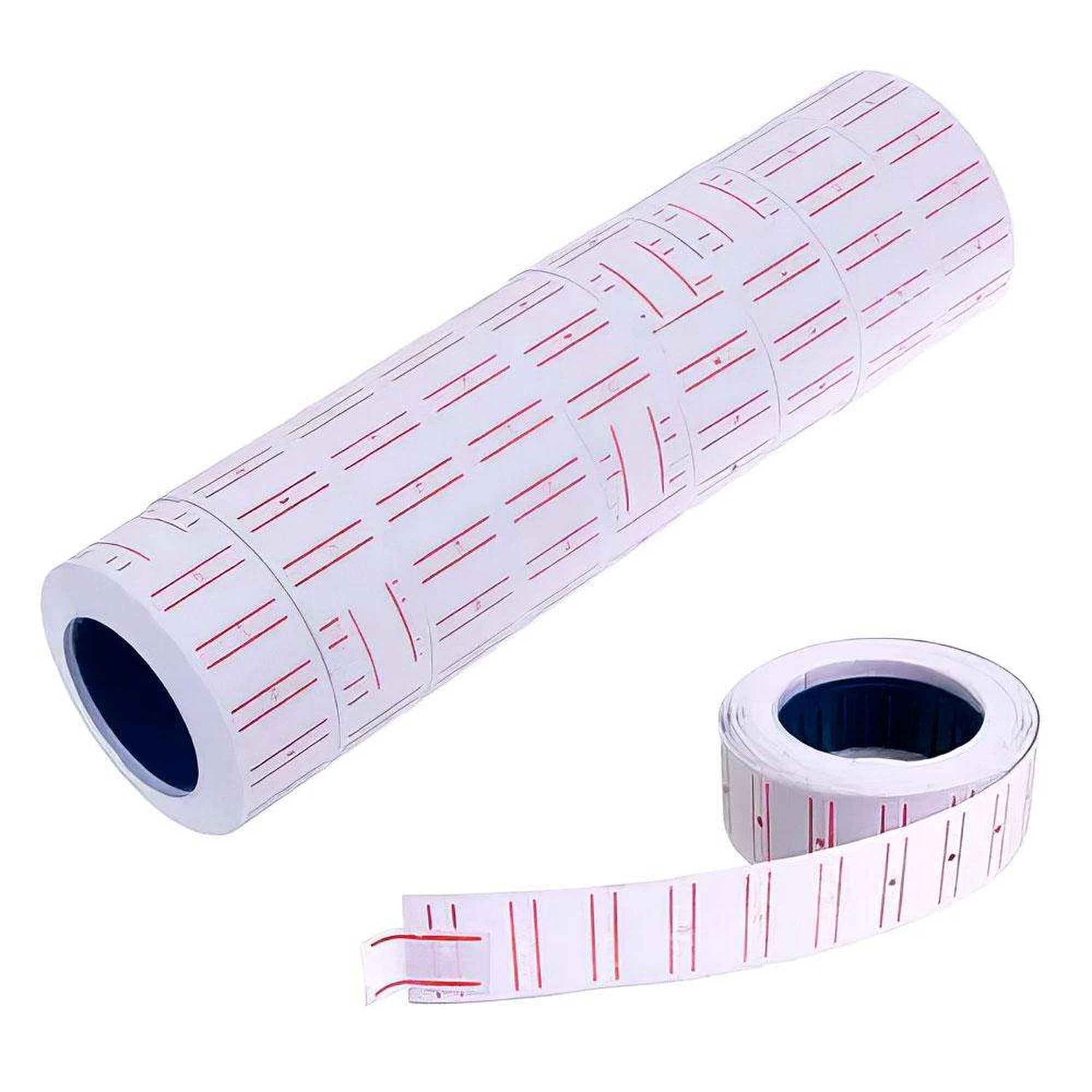 Rollo De Etiquetas Para Pistola De Precios CT4 26x12 Mm - Blancas, Permanentes, 1500 Unidades