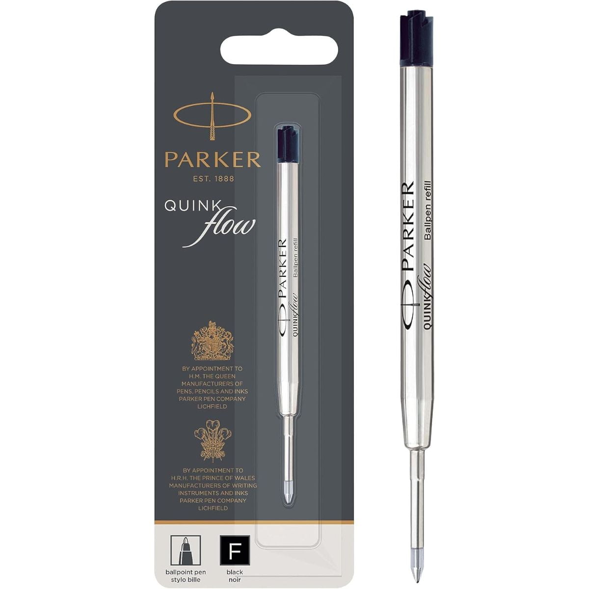 Repuesto De Bolígrafo Quinkflow Negro 0.8 Parker