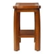 thumbnail image 3 of Banco de spa Oceanstar de madera maciza con estante de almacenamiento, color marrón, 3 of 5
