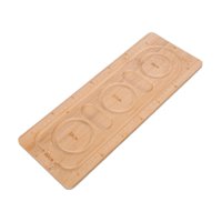 Magideal - Bandeja Organizadora De Cuentas De Madera, Tablero Para Diseñar Collares Y Pulseras, Placa Para Abalorios Para Tobilleras, Manualidades, Joyería, Braz 16 Cm 17 Cm 18 Cm 80 Cm