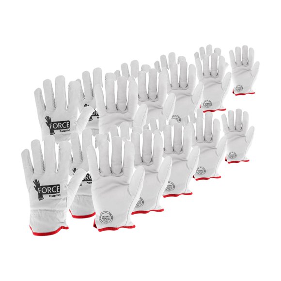 Pack 10 Guante Cabritilla Cromo Sin Forro Force Protection