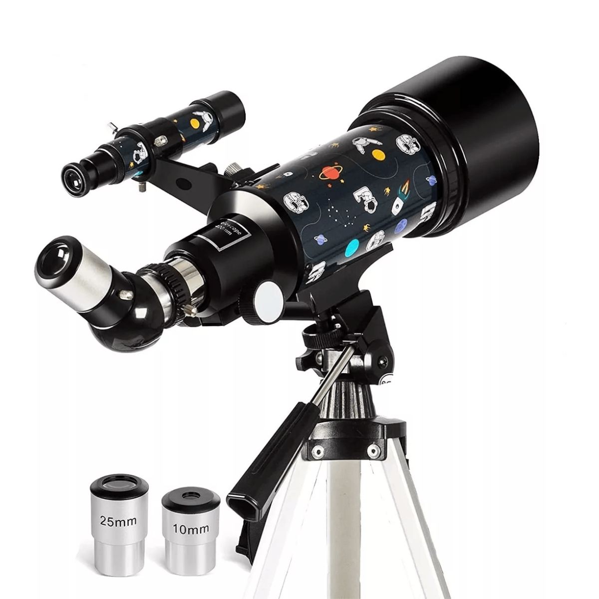 Novystor - Telescopio Astronómico 30070M Con Diseño Espacial