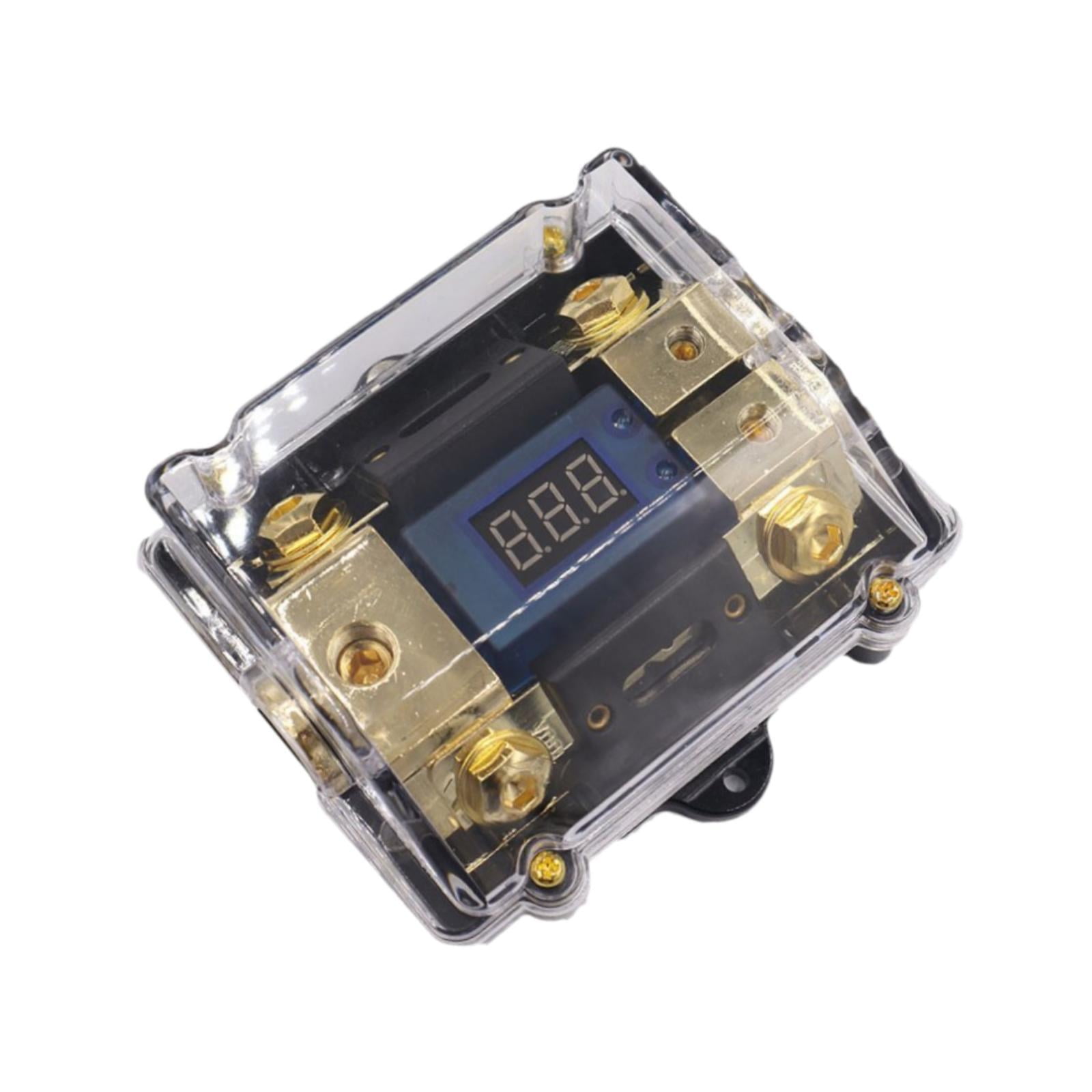 Bothyi - Portafusibles Anl Montaje De Piezas De Audio Pantalla Led Digital De Voltaje De Audio Para Automóvil Y Yate
