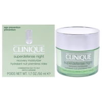 Clinique - Crema Hidratante De Recuperación Nocturna Superdefense - Combinación Grasa A Grasa De Para Mujeres - Crema Hidratante De 1,7 Oz