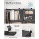 thumbnail image 3 of Zapatero SONGMICS de 10 niveles para 40 pares, negro transparente, 3 of 5