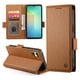thumbnail image 1 of Funda Cartera Magnética con Tarjetas y Soporte para Samsung Galaxy A06 Marrón, 1 of 6