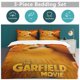 thumbnail image 5 of x391 Garfield Bed Duvet Cover Microfiber Bedding Sets 3D Printed Lightweight 3 Piece Comforter Sets, 1 Duvet Cover And 2 Pillow Shams for Kids Boys Girls 90"x90" jn391, 5 of 5
