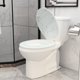 thumbnail image 5 of Asiento de inodoro redondo de madera BLOFDE con bisagras de aleación de zinc – acabado mármol, 5 of 7