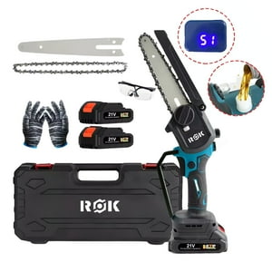 Novystor - Electrosierra Motosierra Inalámbrica 6""+Pantalla+ 2 Baterías