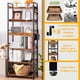 thumbnail image 3 of Librería HCHQHS ajustable de 6 niveles, abierta, estilo rústico rústico, 3 of 9