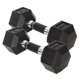 thumbnail image 1 of Par de mancuernas hexagonales Yes4All con recubrimiento de goma, 15 lb, 1 of 7