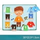 thumbnail image 3 of Children's Mushroom Nails Hand Grab Board Early Education Puzzle Wooden Puzzle Toys Fruit And Vegetable Cognitive Plane Puzzle Puzzle, 3 of 5