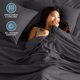 thumbnail image 2 of Juego de Sábanas Bare Home Queen Microfibra 4 Piezas Gris, 2 of 9