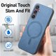 thumbnail image 3 of Magnetic Slim Case for Samsung Galaxy S23 FE with Camera Guard & Anti-Scratch Back Blue, 3 of 6