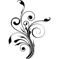 Rienda Libre Graphics - Decomural Plant Flower Swirl Ws-15855