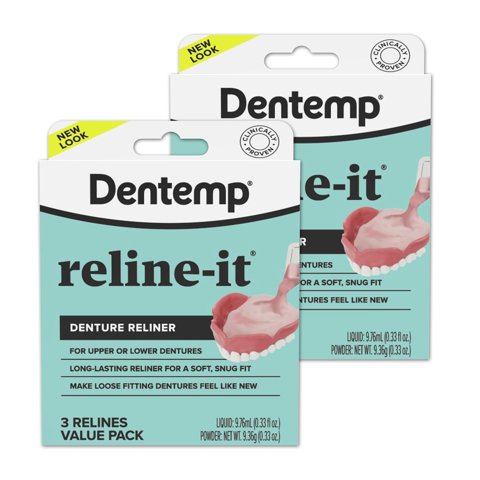 Kit De Revestimiento Dental Dentemp Reline-It Advanced Formula 6X