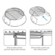thumbnail image 3 of Kit de rejilla para parrilla de acero inoxidable de 5 piezas Burly Grill Large, 3 of 7