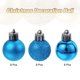 thumbnail image 3 of Uxcell 24Pcs 1.5" Bolas de Navidad Adornos, Juego de Bolas Colgantes Irrompibles para Árbol de Navidad Azul, 3 of 6