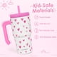 thumbnail image 2 of Vaso aislado SANDJEST 568 ml con diseño de corazón y pajilla, 2 of 7